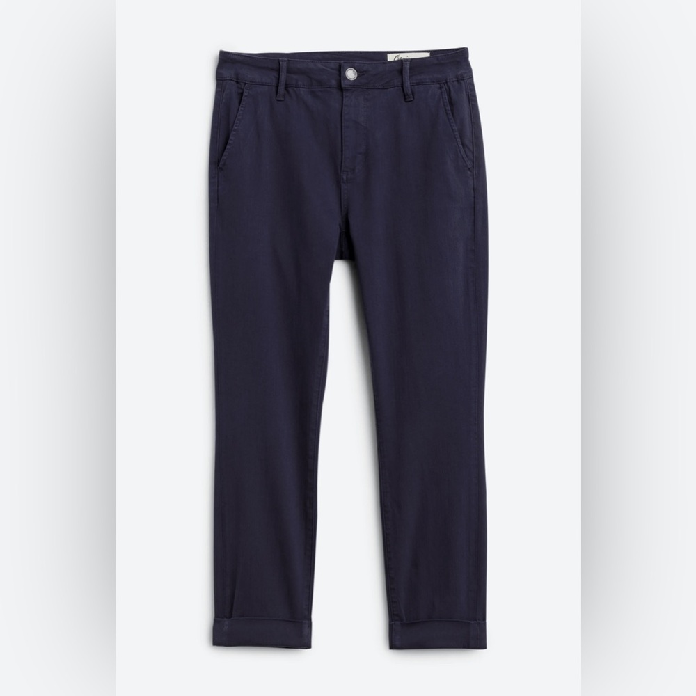 Cosmic blue love Callie cuffed capri skinny pant